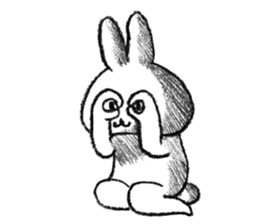 Rabbit is not the true feelings sticker #2647538