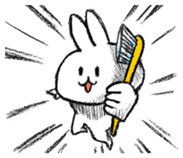 Rabbit is not the true feelings sticker #2647539