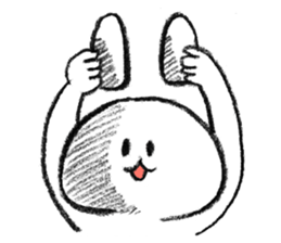 Rabbit is not the true feelings sticker #2647541