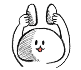 Rabbit is not the true feelings sticker #2647541