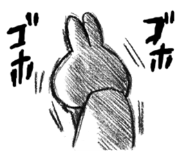 Rabbit is not the true feelings sticker #2647542