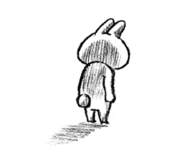 Rabbit is not the true feelings sticker #2647544