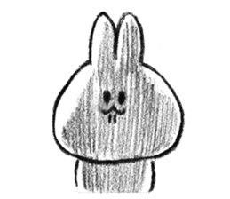 Rabbit is not the true feelings sticker #2647546