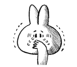 Rabbit is not the true feelings sticker #2647548