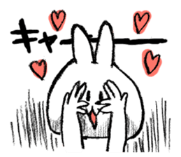 Rabbit is not the true feelings sticker #2647551