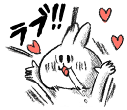 Rabbit is not the true feelings sticker #2647552