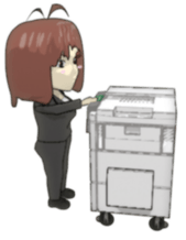 Sticker of the anime style of woman sticker #2648643