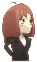 Sticker of the anime style of woman sticker #2648671