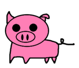 Ugly Face Pig sticker #2648955