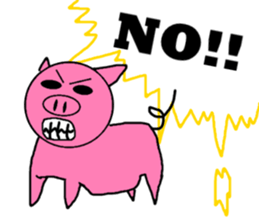 Ugly Face Pig sticker #2648993