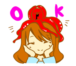 The girl with octopus sticker #2650080