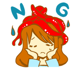 The girl with octopus sticker #2650081