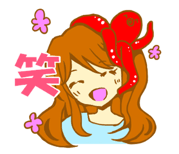 The girl with octopus sticker #2650083