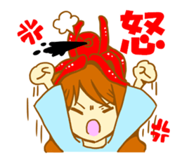 The girl with octopus sticker #2650084