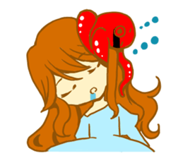 The girl with octopus sticker #2650088