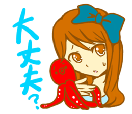 The girl with octopus sticker #2650094