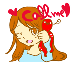 The girl with octopus sticker #2650100