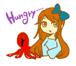 The girl with octopus sticker #2650103