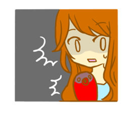 The girl with octopus sticker #2650104