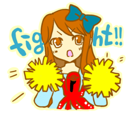 The girl with octopus sticker #2650107