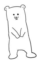 A white bear and penguin! sticker #2650955