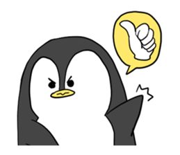 A white bear and penguin! sticker #2650975