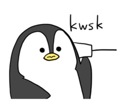 A white bear and penguin! sticker #2650985