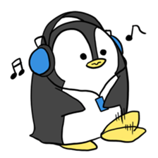 A white bear and penguin! sticker #2650987