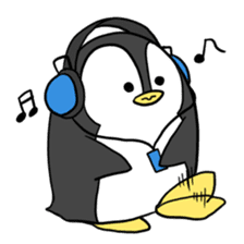 A white bear and penguin! sticker #2650987