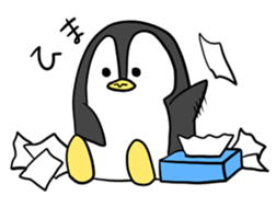 A white bear and penguin! sticker #2650990