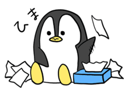 A white bear and penguin! sticker #2650990