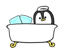 A white bear and penguin! sticker #2650991