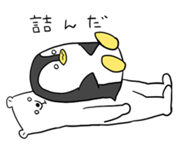 A white bear and penguin! sticker #2650992