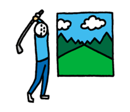 I love golf. sticker #2651125