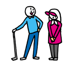 I love golf. sticker #2651134