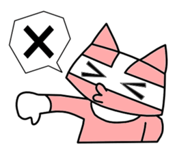 Nyah is a red cat. sticker #2651478