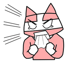 Nyah is a red cat. sticker #2651489