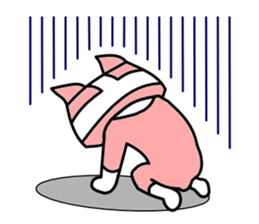 Nyah is a red cat. sticker #2651491