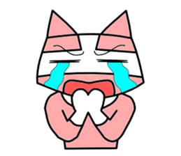 Nyah is a red cat. sticker #2651492