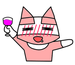 Nyah is a red cat. sticker #2651494