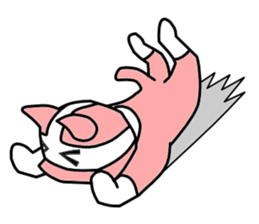 Nyah is a red cat. sticker #2651502