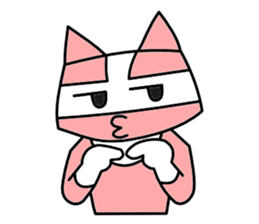 Nyah is a red cat. sticker #2651504