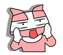 Nyah is a red cat. sticker #2651512