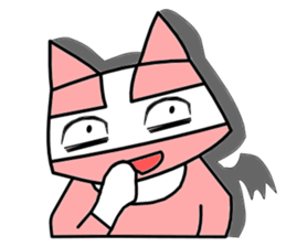 Nyah is a red cat. sticker #2651513