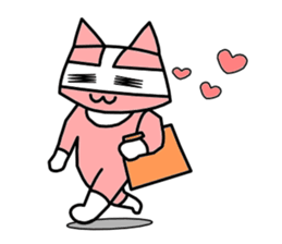 Nyah is a red cat. sticker #2651514