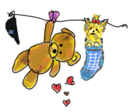 Rossy the Bears & Yorkie Coco I (Eng) sticker #2651605