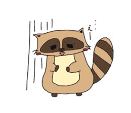 Daily life of the raccoon-kun sticker #2651690