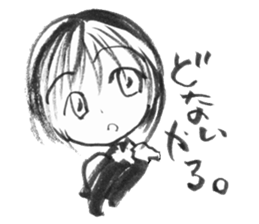 cuteblack04 sticker #2652397