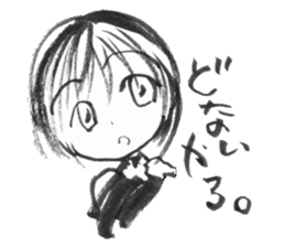 cuteblack04 sticker #2652397