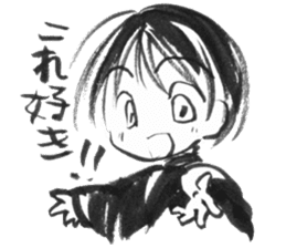 cuteblack04 sticker #2652420